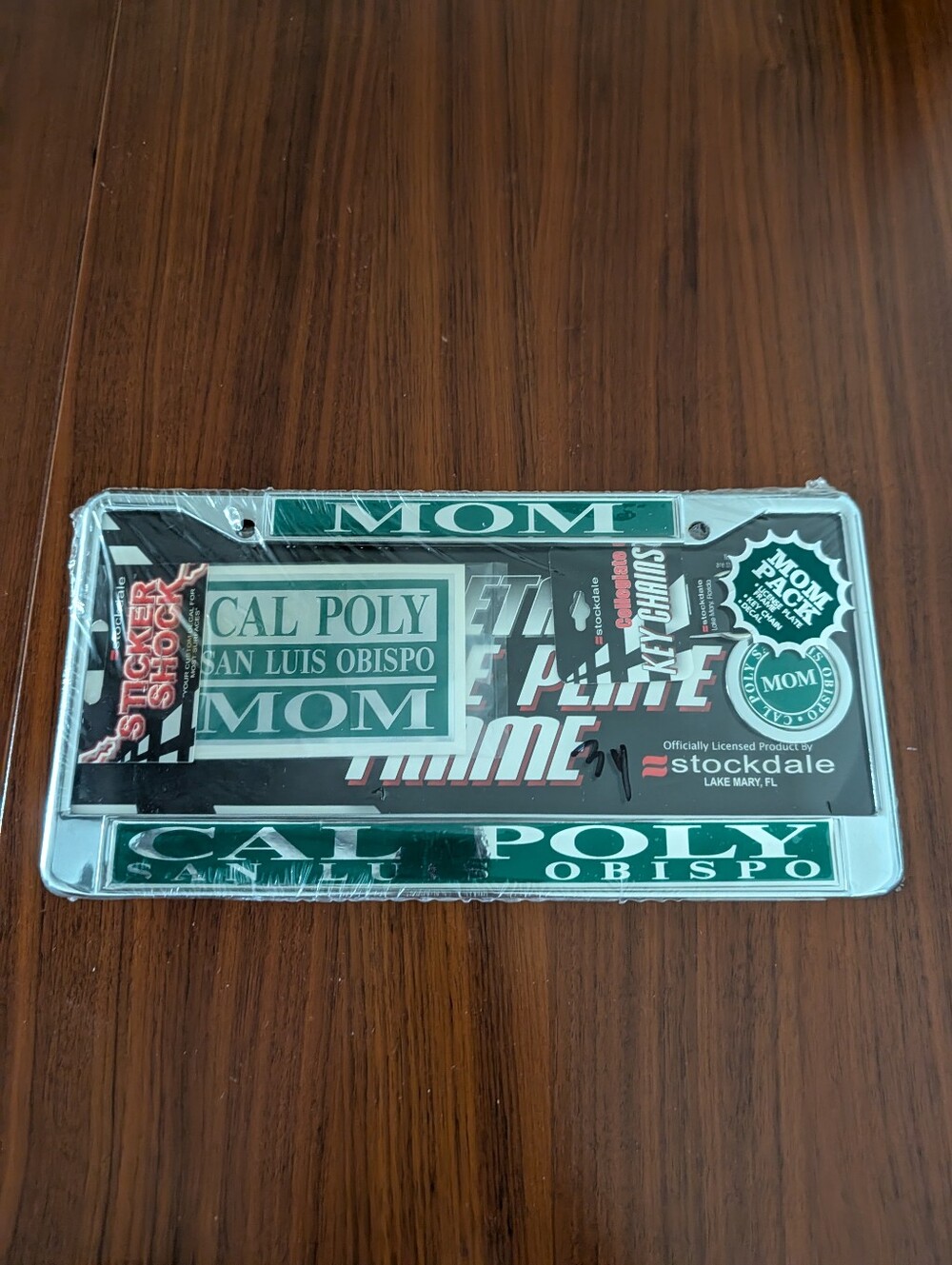Cal Poly San Luis Obispo Mom License Plate Frame Pack Keychain And Decal